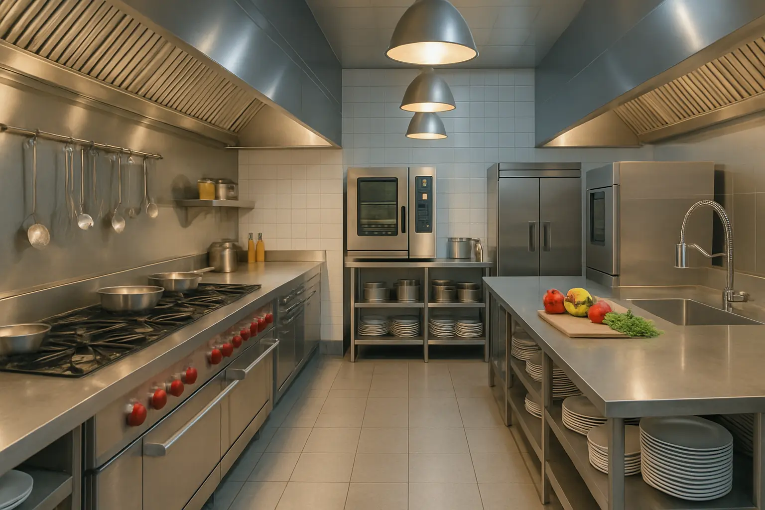 Commercial hotel kitchen in Uttar Pradesh